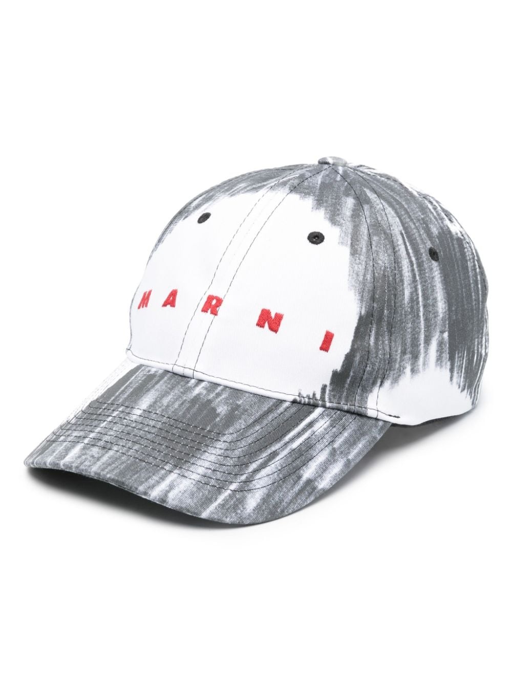 logo-embroidered cotton cap - 1