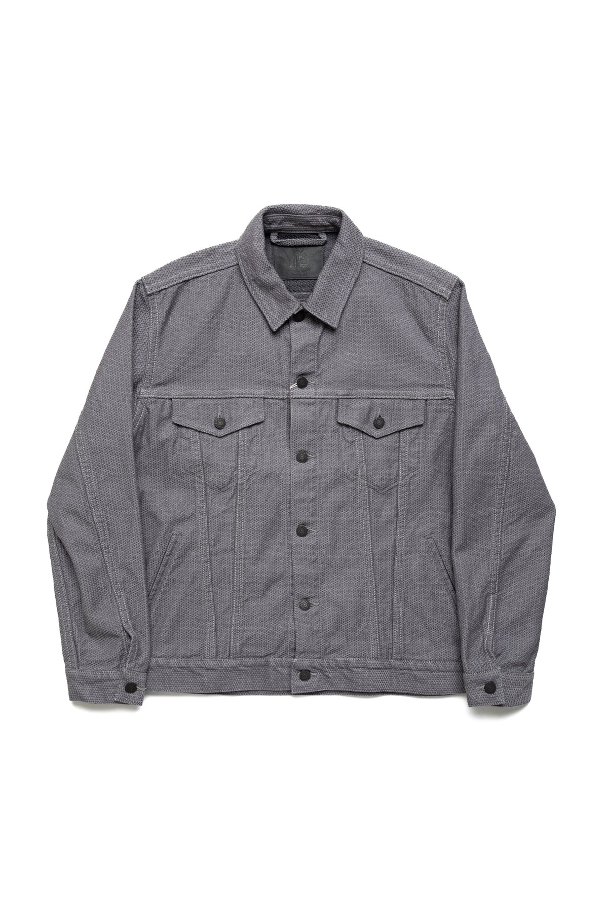 Sashiko Type 3 Jacket - Heather Grey x Black - 1
