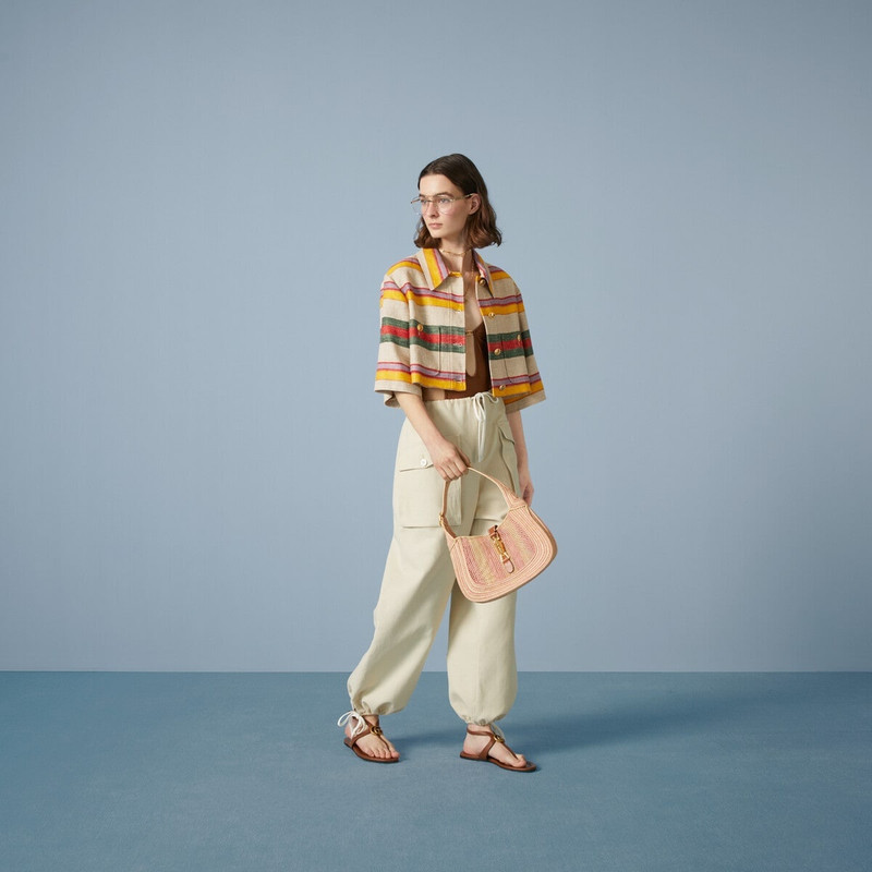 GUCCI Striped linen jacket outlook