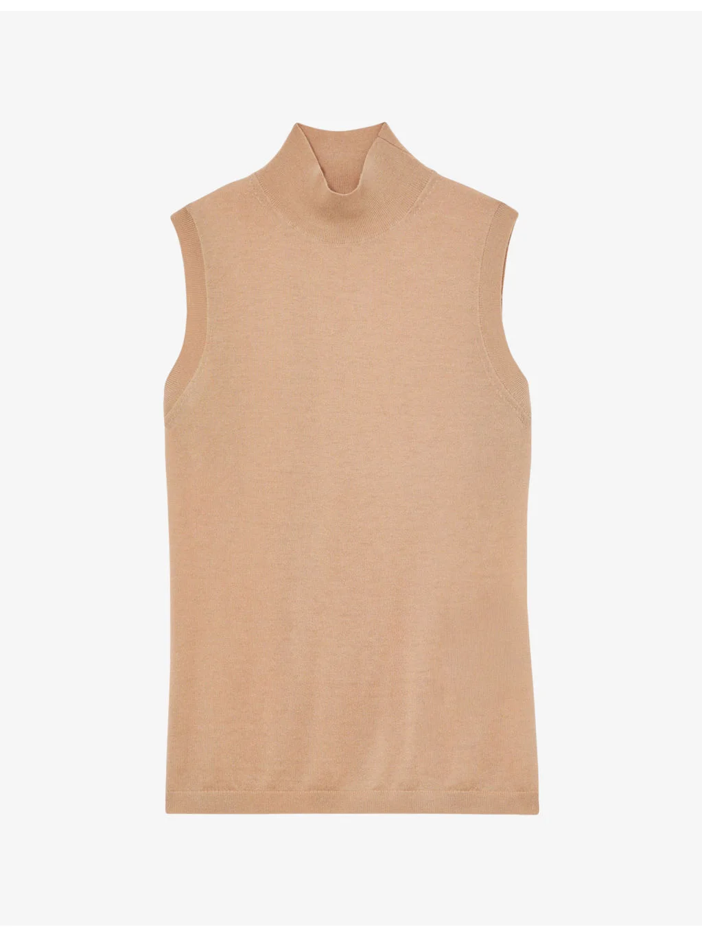 Evelyn Funnel-Neck Wool Vest - 1