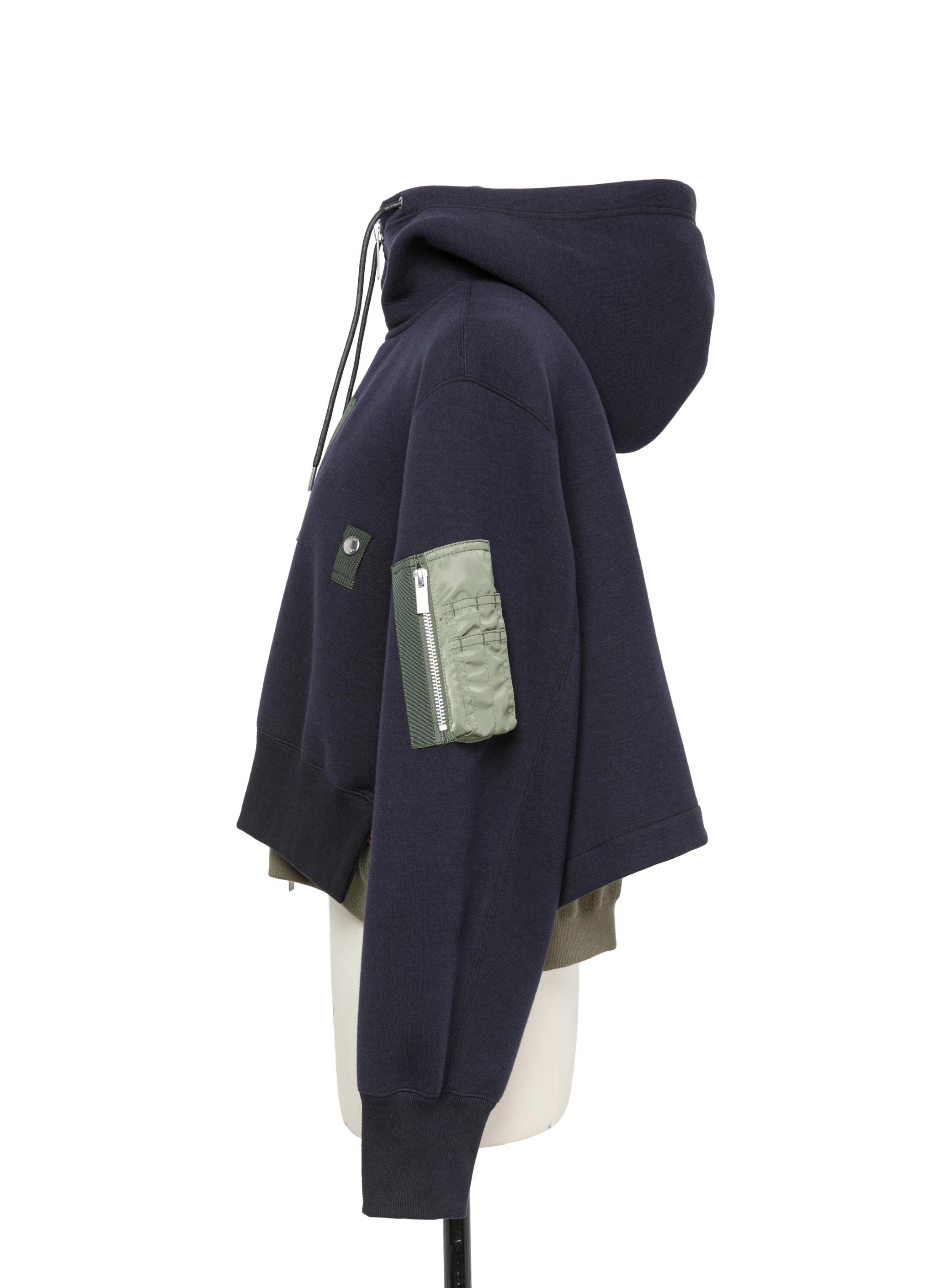 Sponge Sweat x Nylon Twill Hoodie - 2