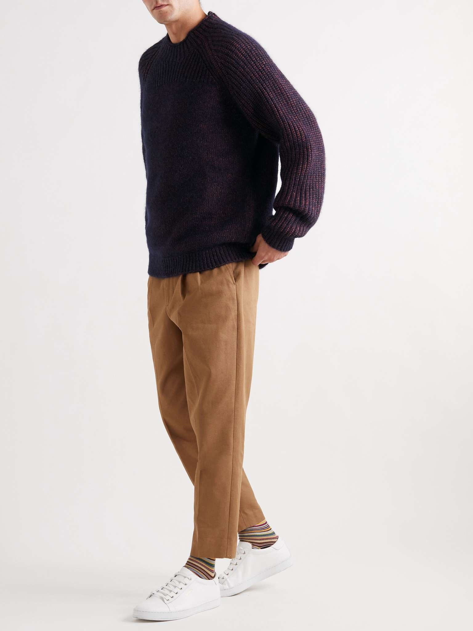 Gents Ribbed Cotton-Blend Sweater - 2