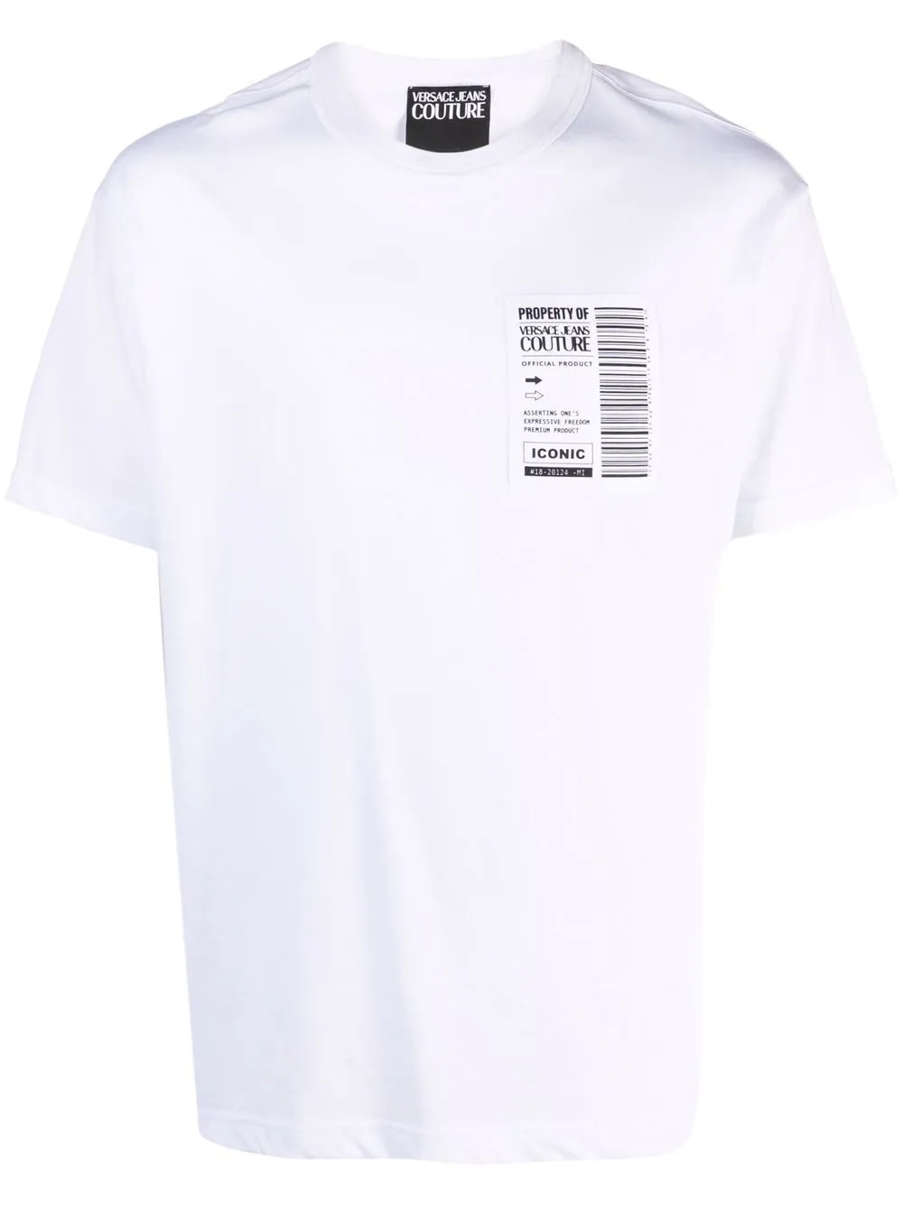 barcode-patch T-shirt - 1