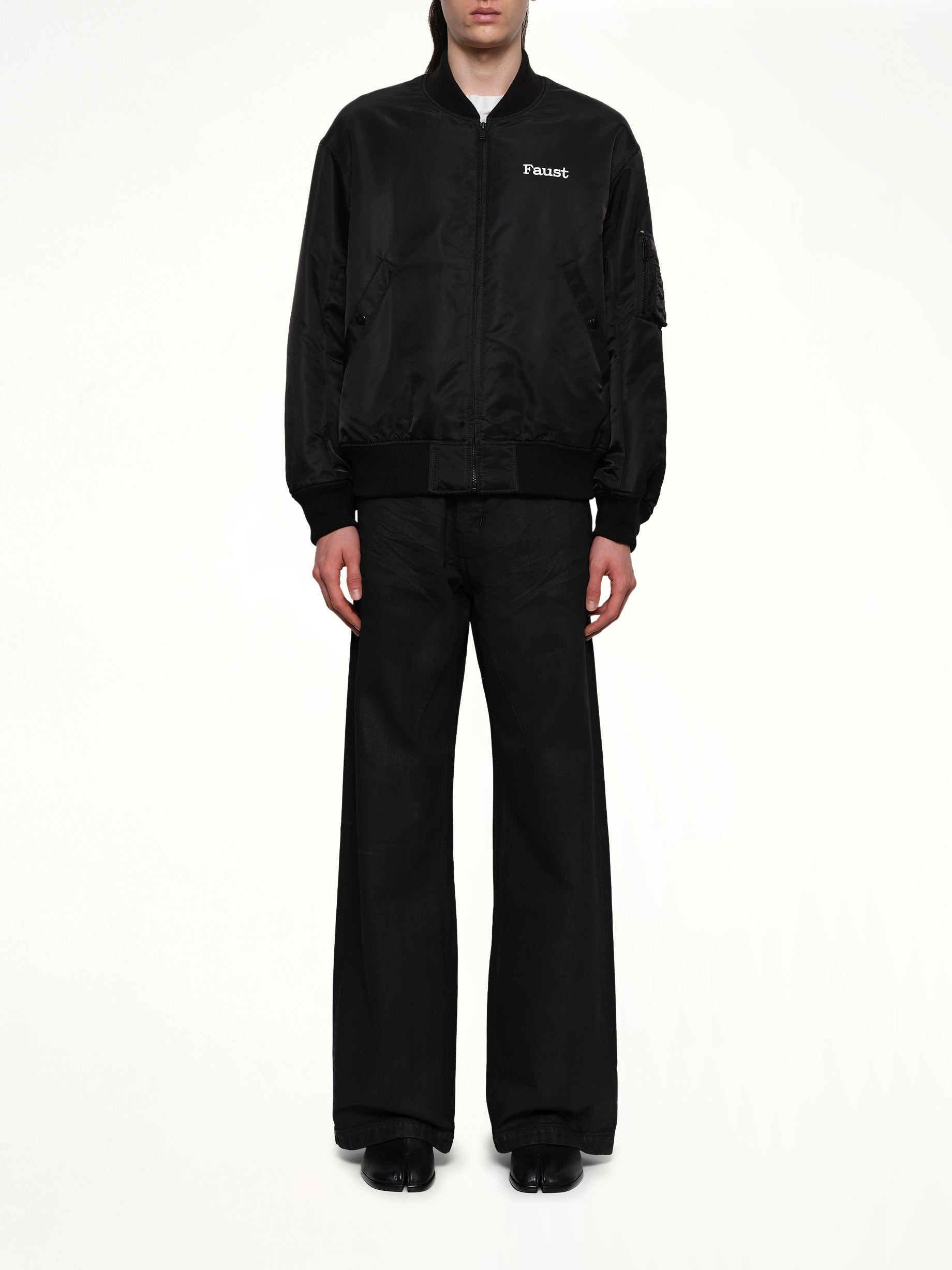 Faust Bomber Jacket in Black - 7