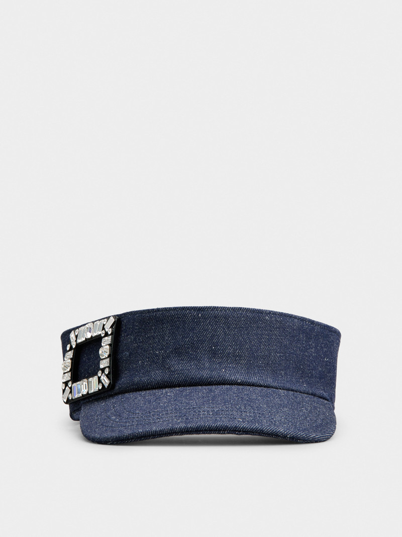 Viv' Skate Visor in Denim 1