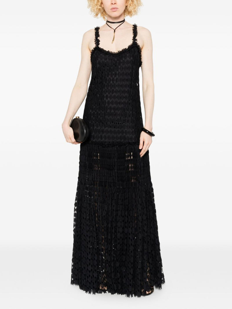 ULLA JOHNSON ruffled-detail maxi dress outlook