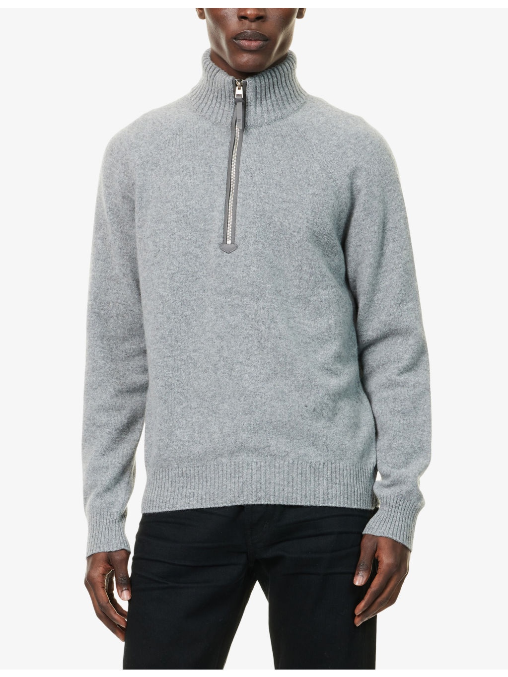Funnel-Neck Half-Zip Cashmere Jumper - 3