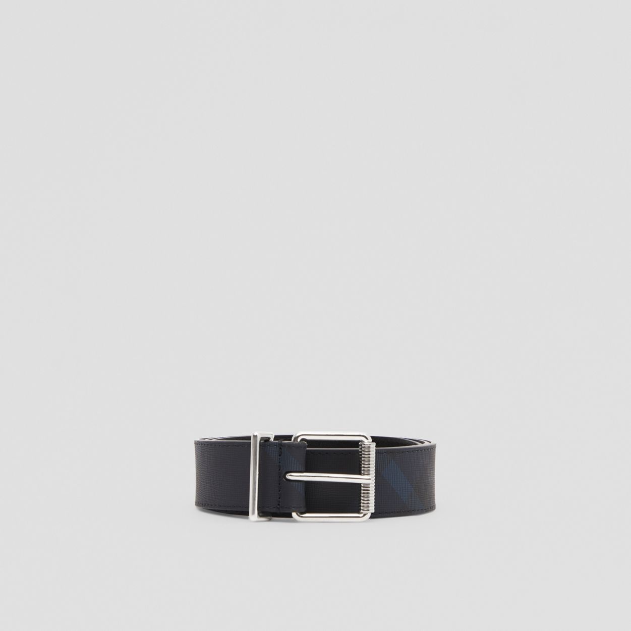Check and Leather Belt - 3