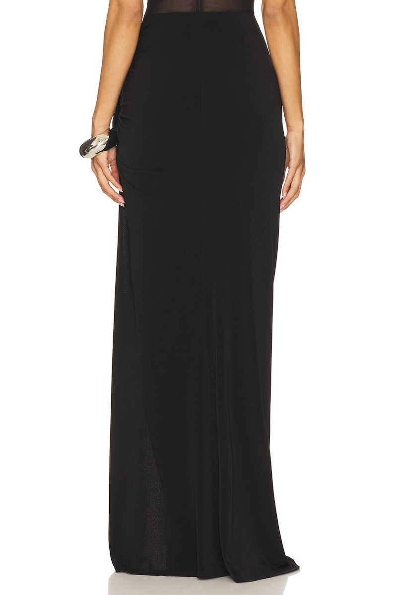 Floor Length Gathered Belt Skirt 4