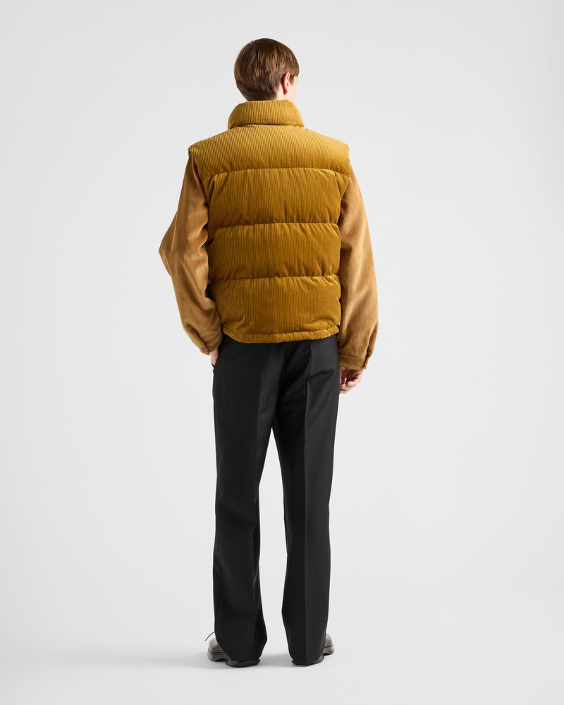 Corduroy down vest 5
