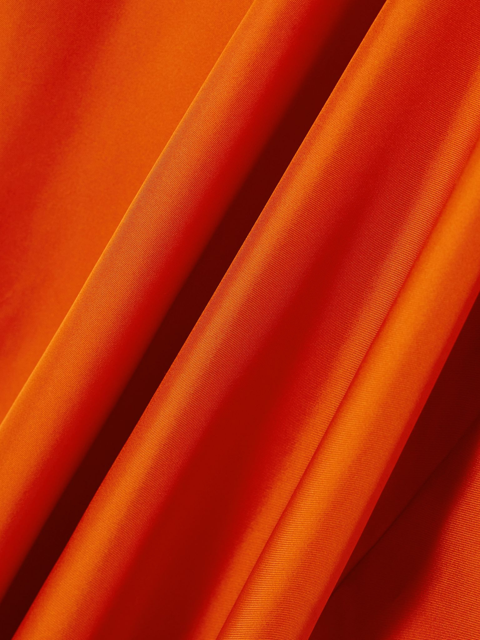 Silk-satin maxi dress Orange - 4