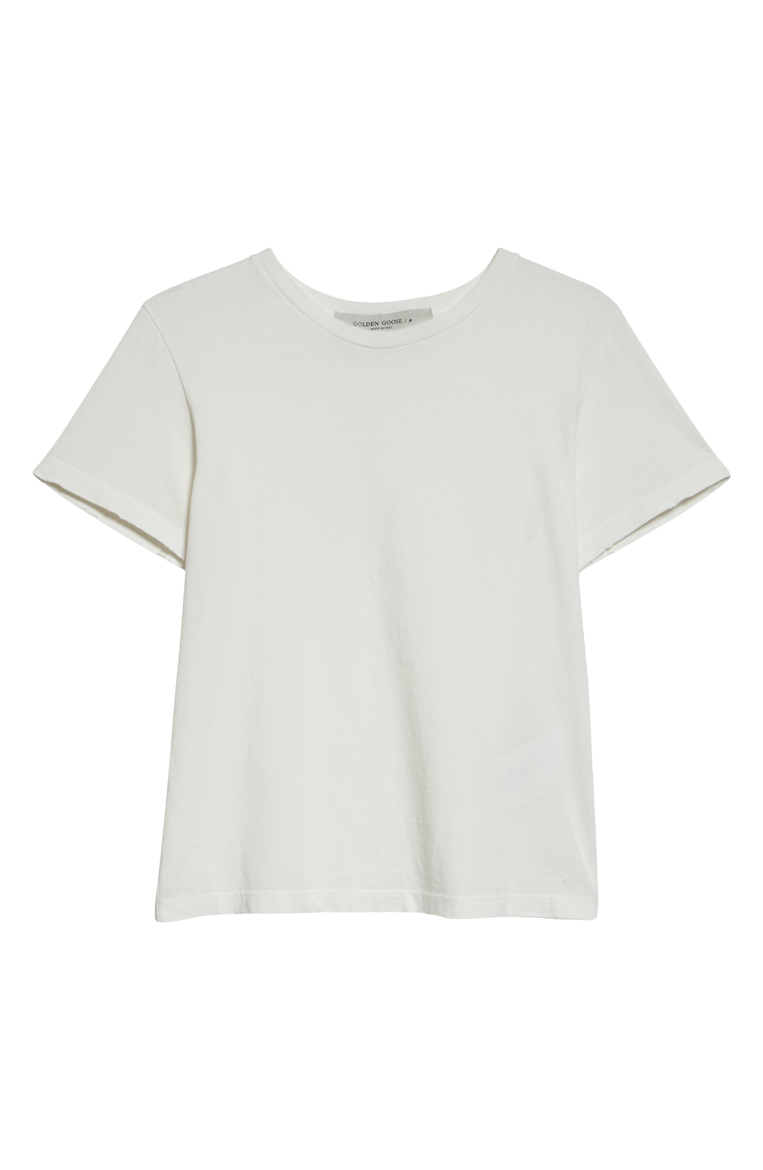 Distressed Slim Fit Cotton Jersey T-Shirt - 6
