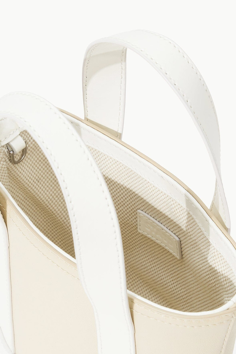 STAUD ALLORA MICRO TOTE CREAM PAPER 4