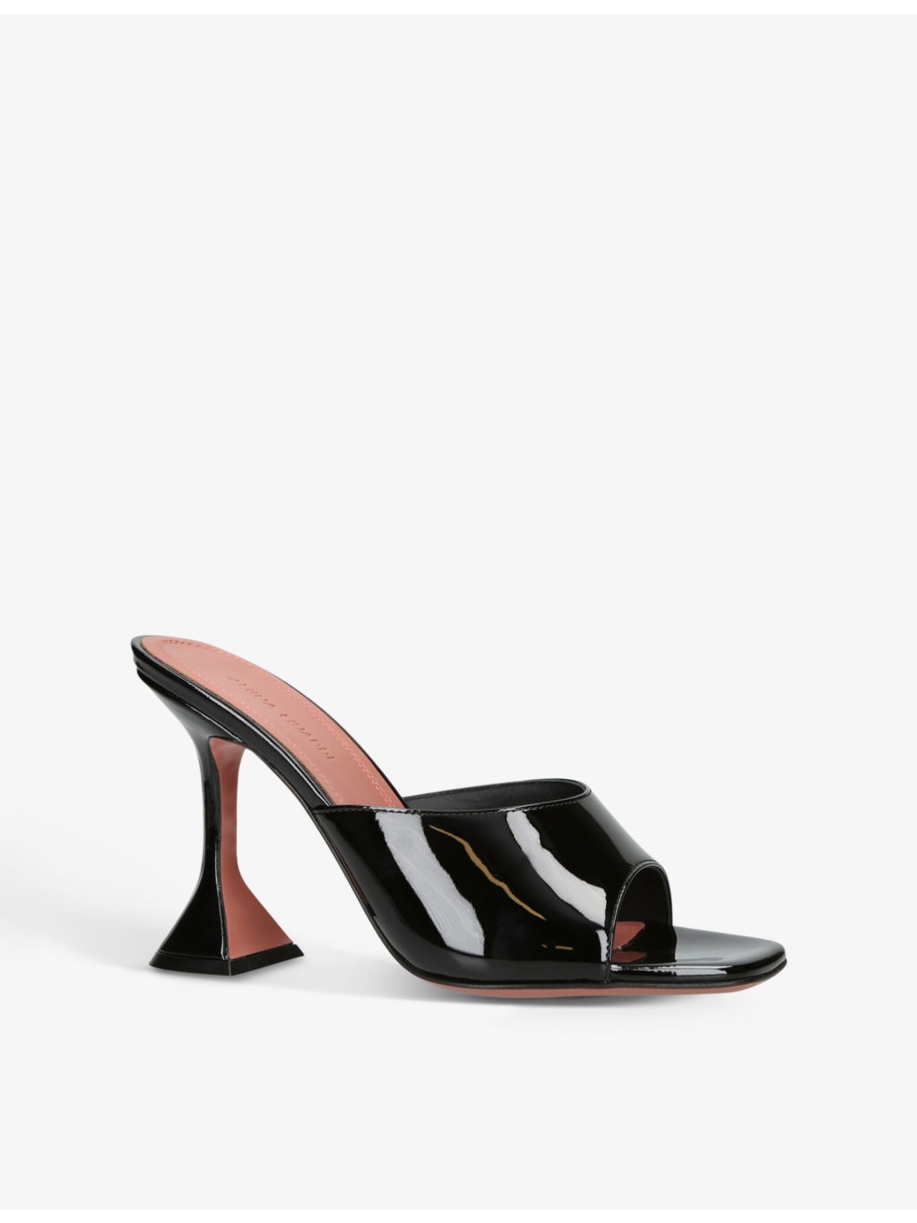 Lupita Glass square-toe PVC heeled mules - 3