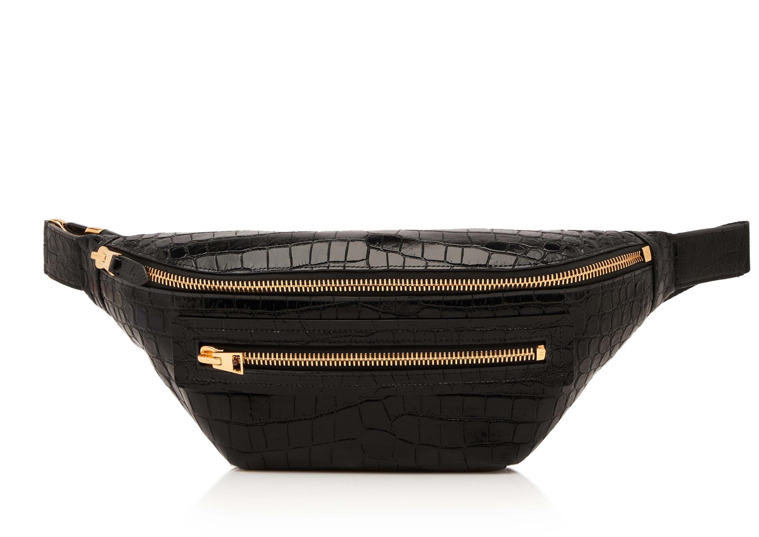 PRINTED ALLIGATOR BUCKLEY BELT BAG - 1