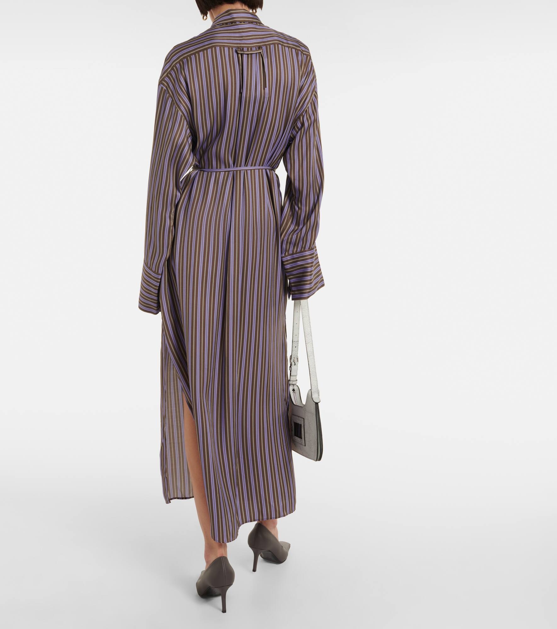 Delestina striped shirt dress - 3