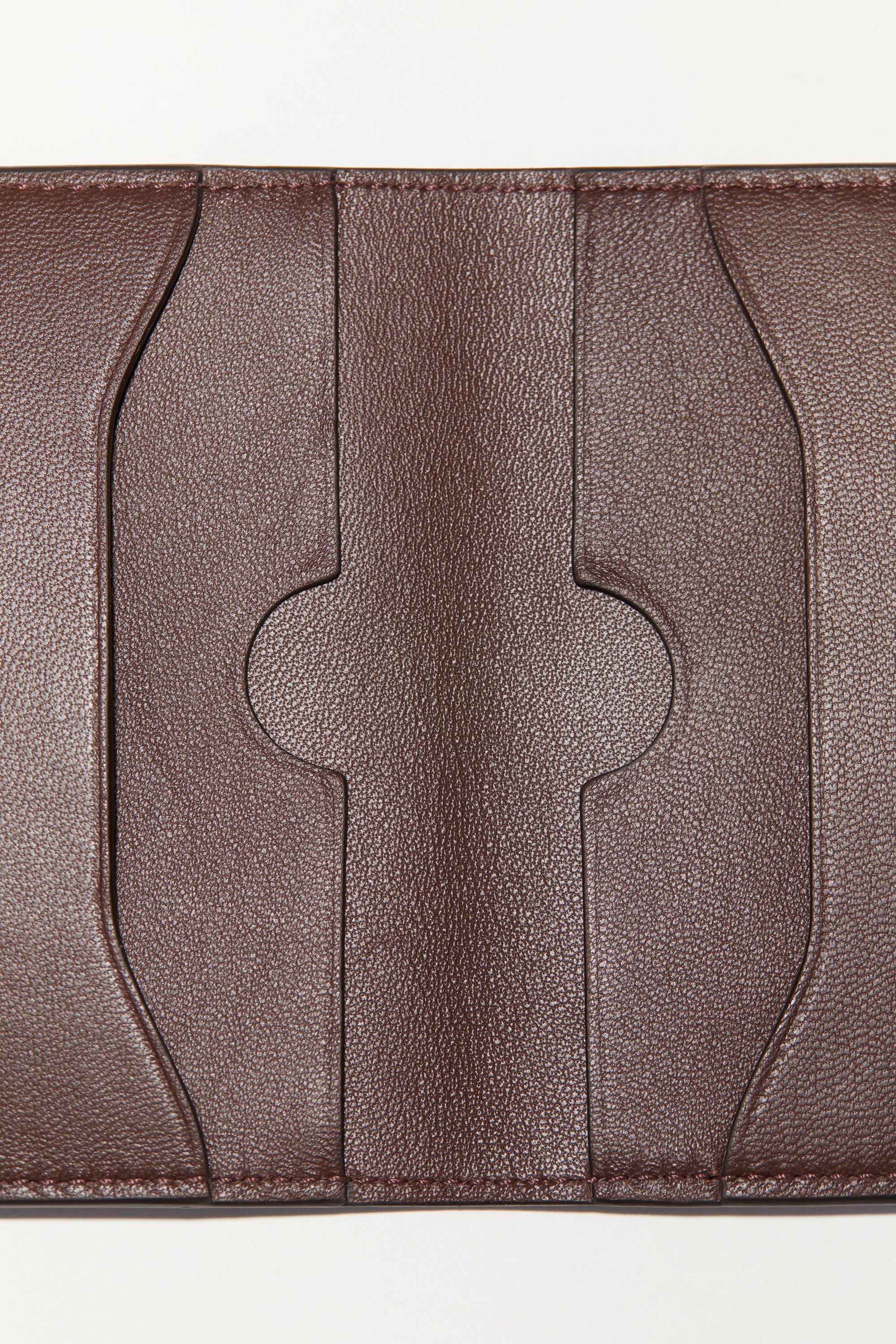 Leather card case - Dark brown - 5