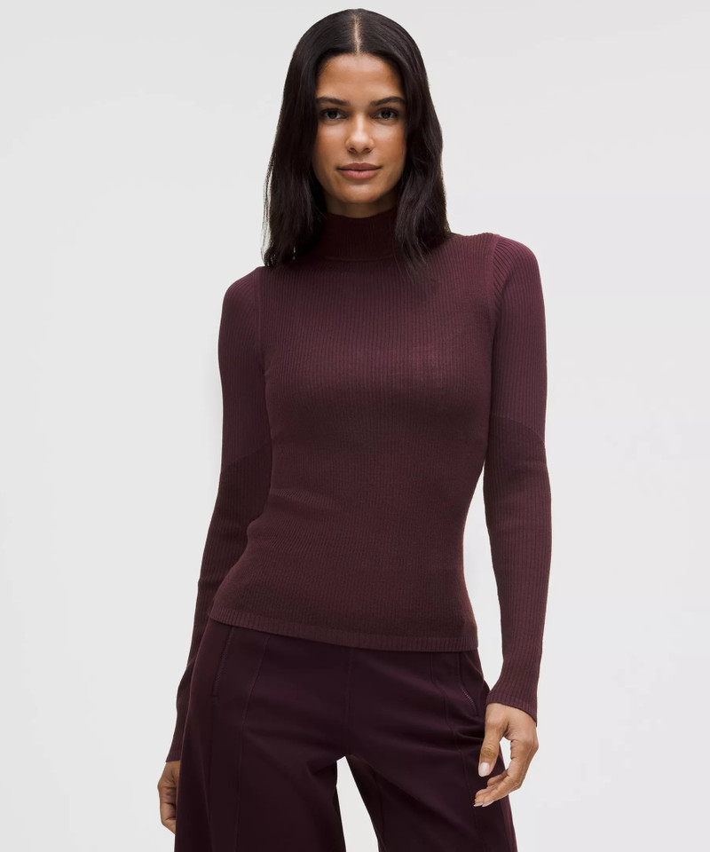 Ribbed Merino-Blend Turtleneck Sweater 1