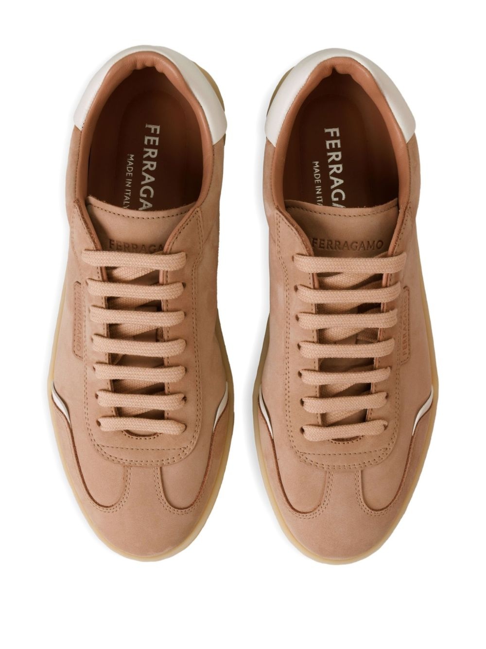 suede low-top trainers - 3
