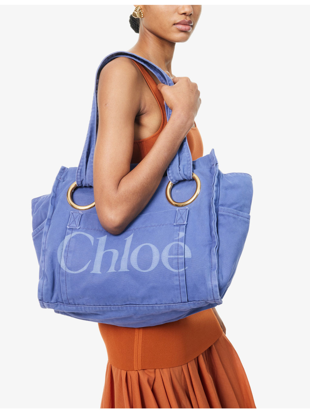 Plage Medium Cotton Tote Bag - 6