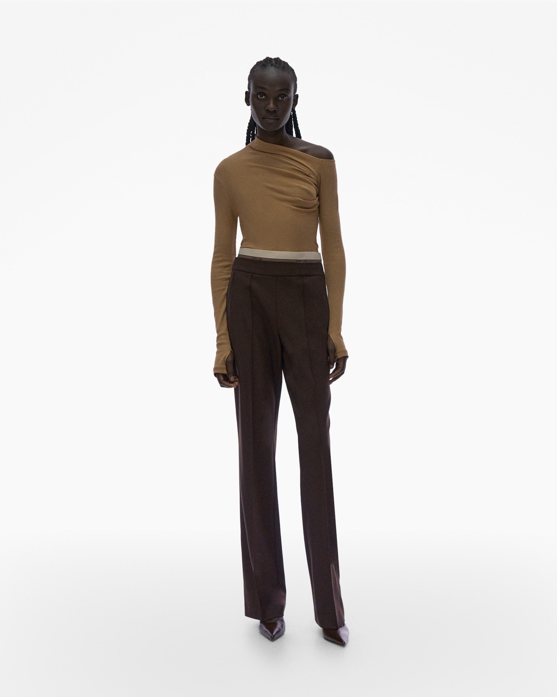 ASYMMETRIC LONG-SLEEVE TOP - 2
