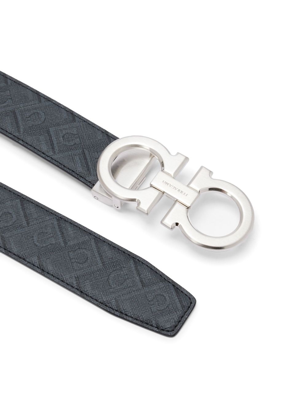 Gancini leather belt - 2