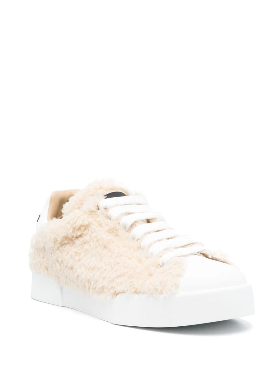 DOLCE & GABBANA PORTOFINO LEATHER SNEAKERS - 2