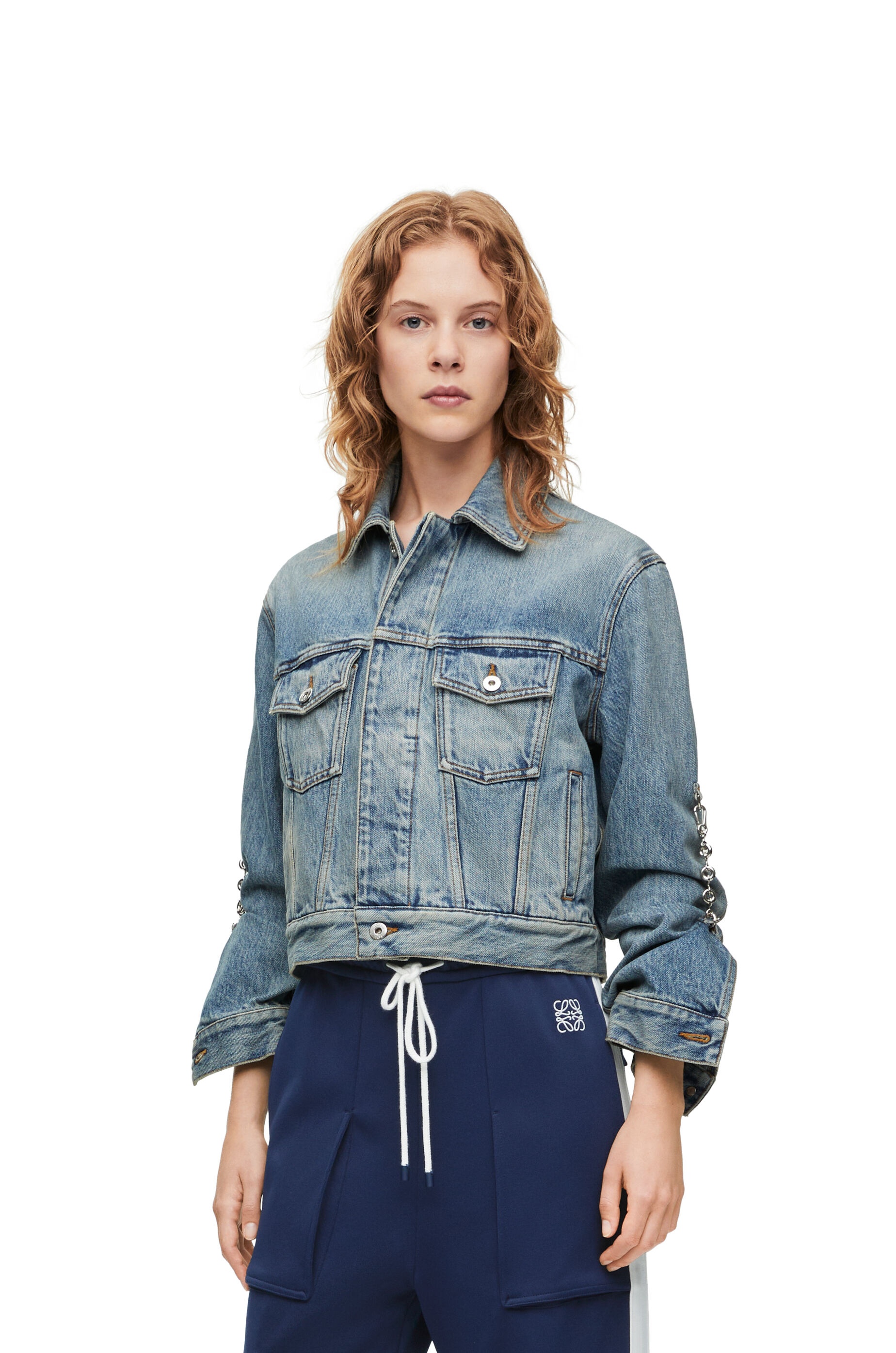 Chain jacket in denim - 3