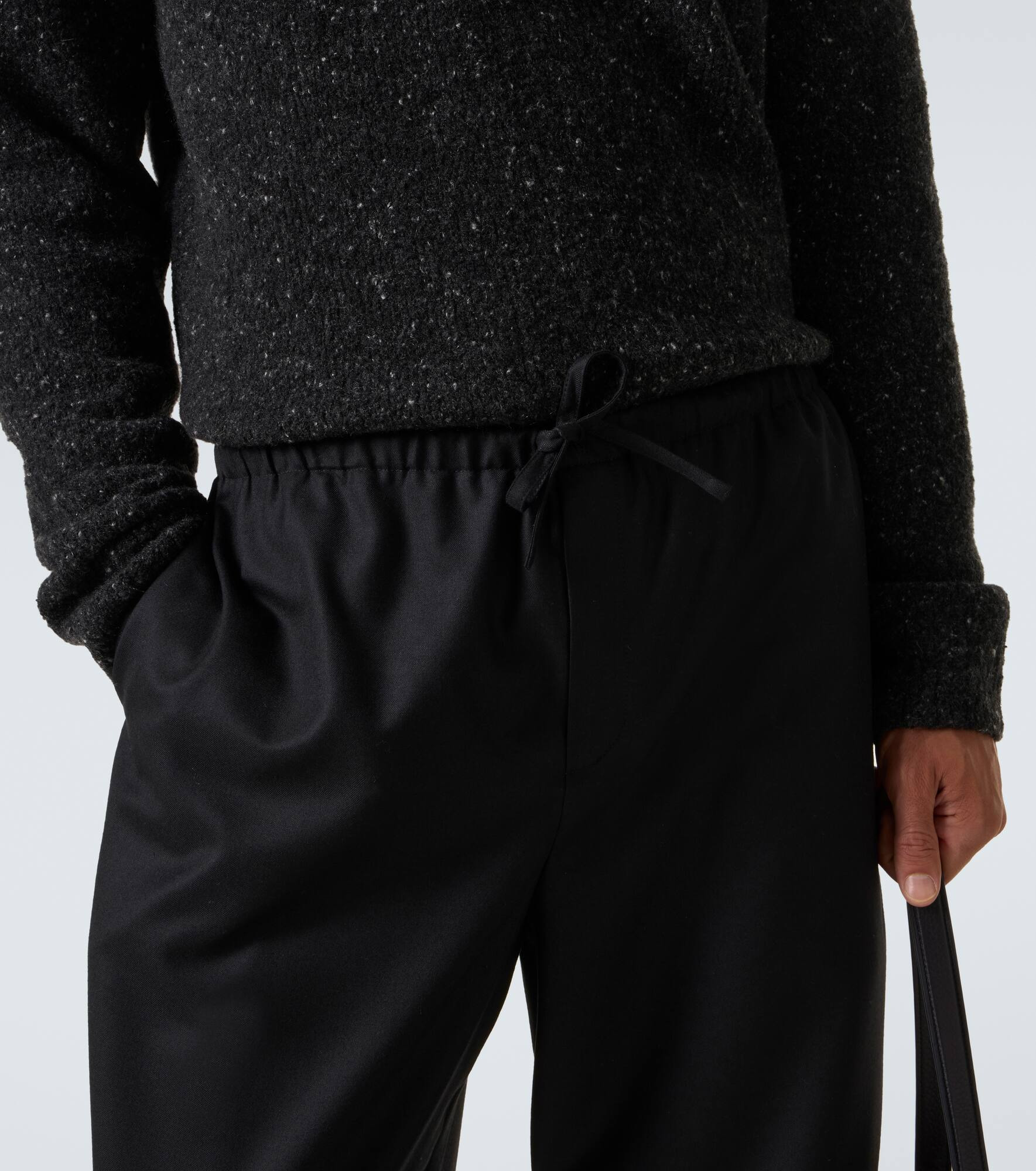 Xon virgin wool wide-leg pants - 5