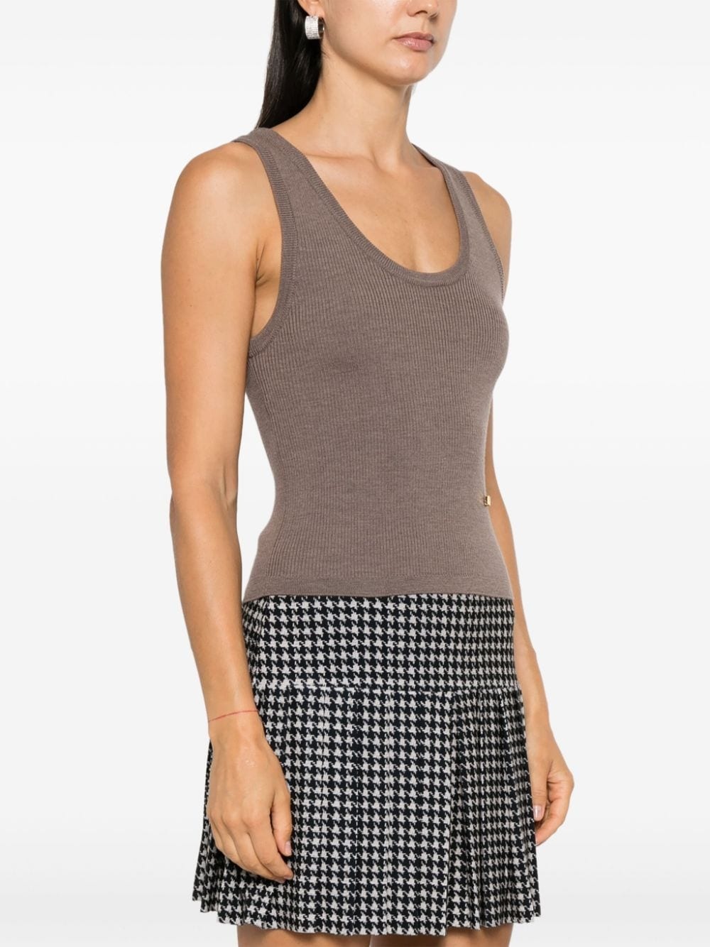 logo-lettering tank top - 3