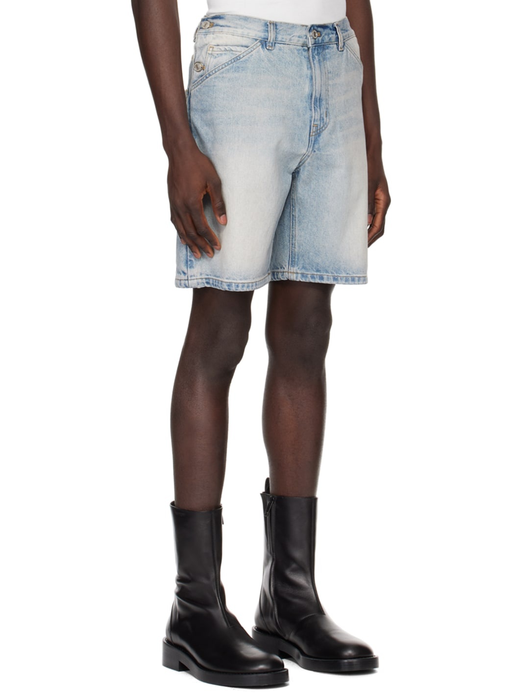 Blue Sailor Denim Shorts - 2