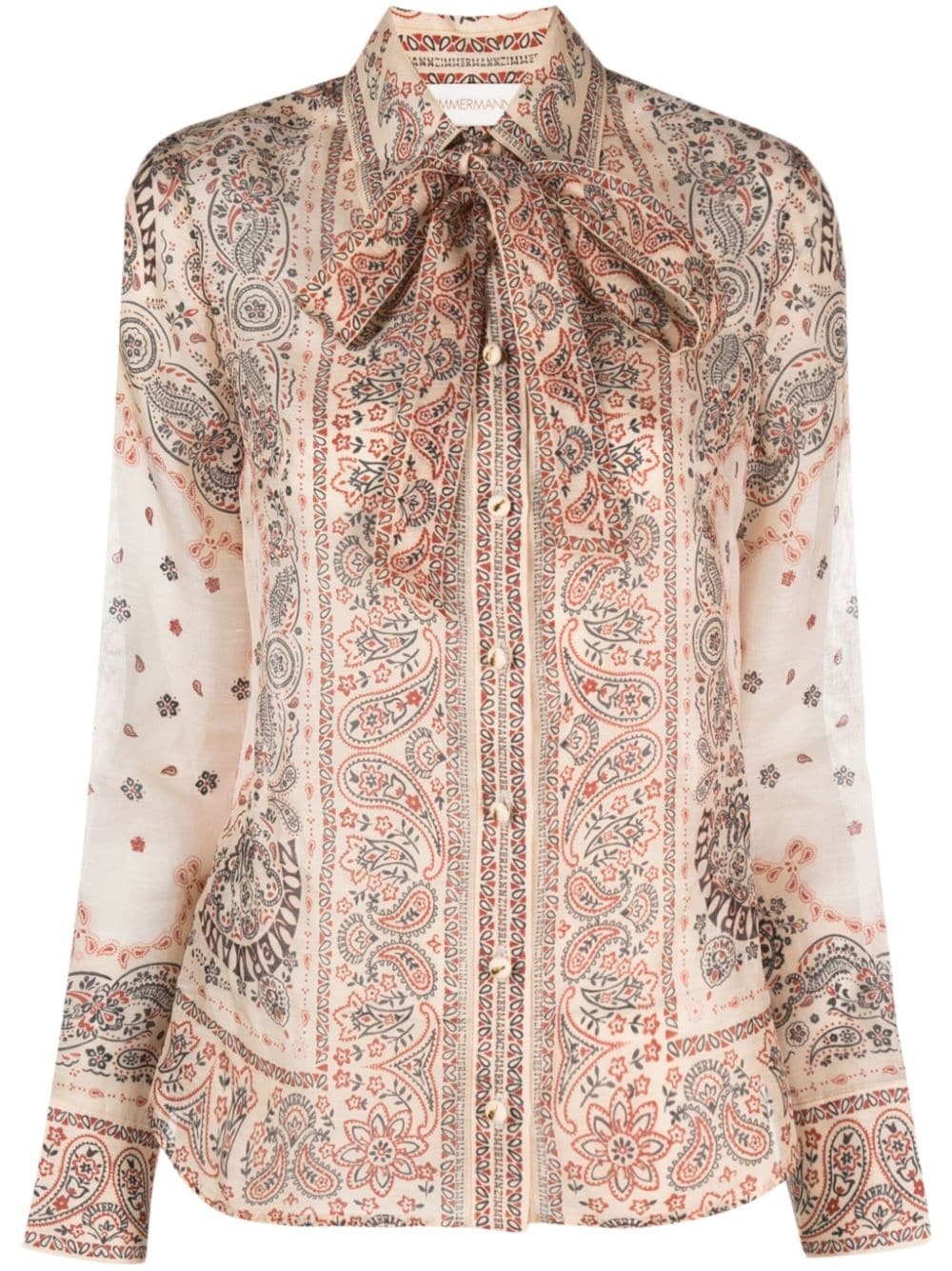 Matchmaker tie-neck blouse - 1