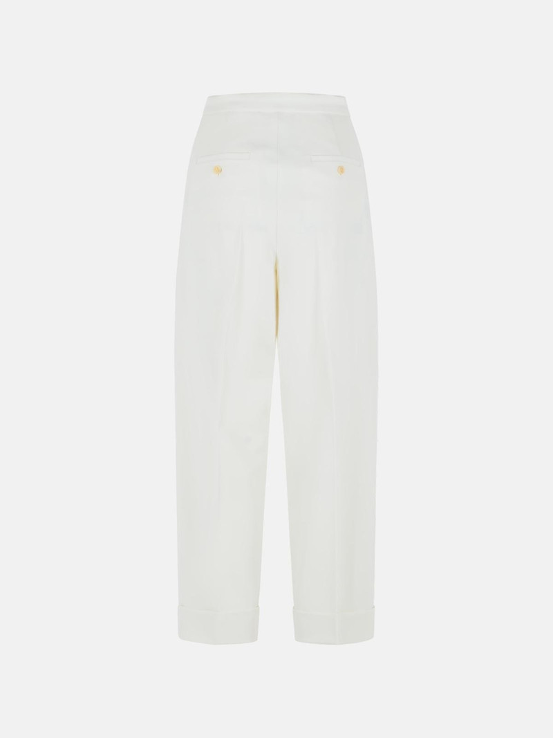 Max Mara 'RUGIADA' MILK WHITE VIRGIN WOOL PANTS outlook