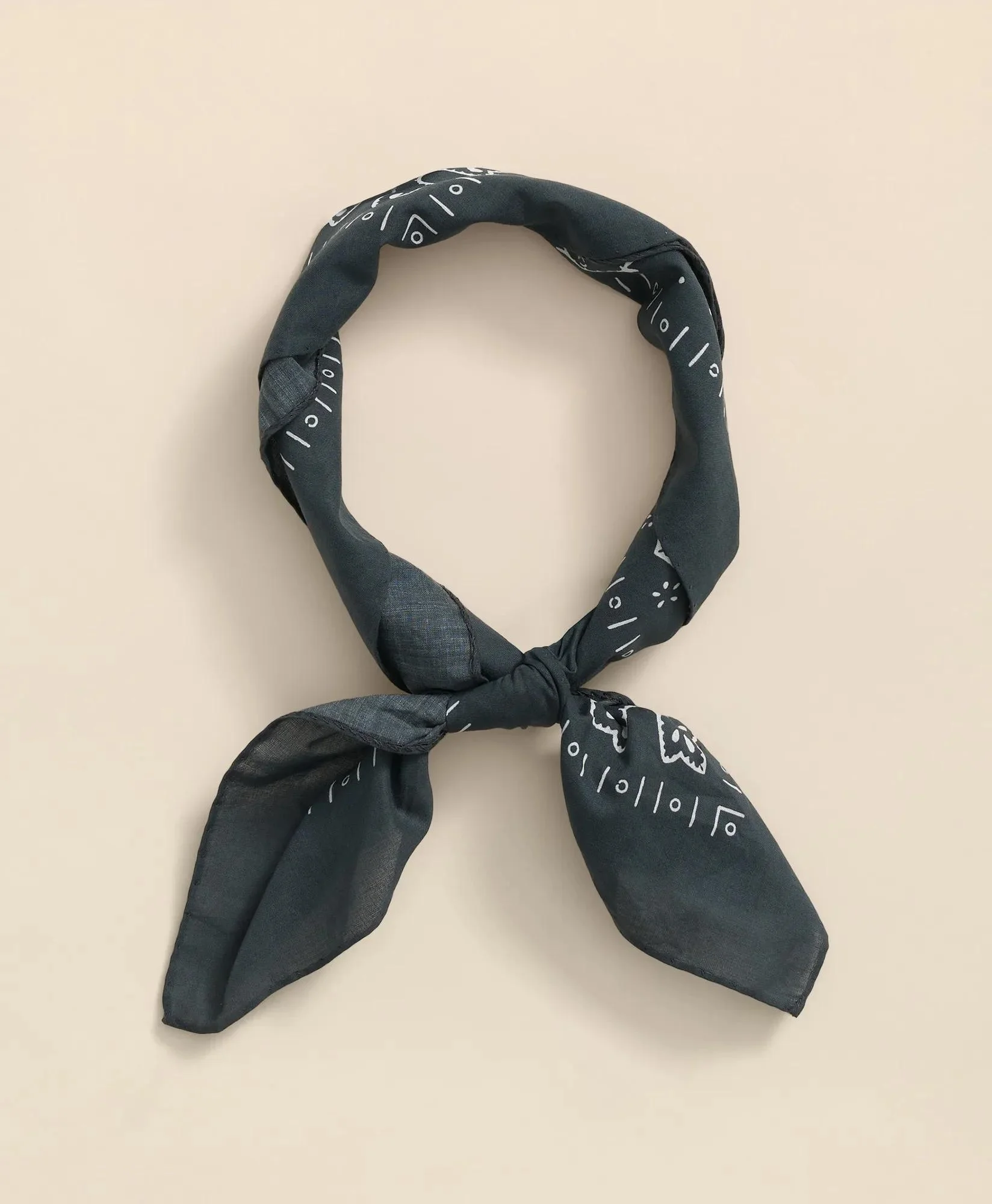 Cotton Bandana Print Neckerchief - 1