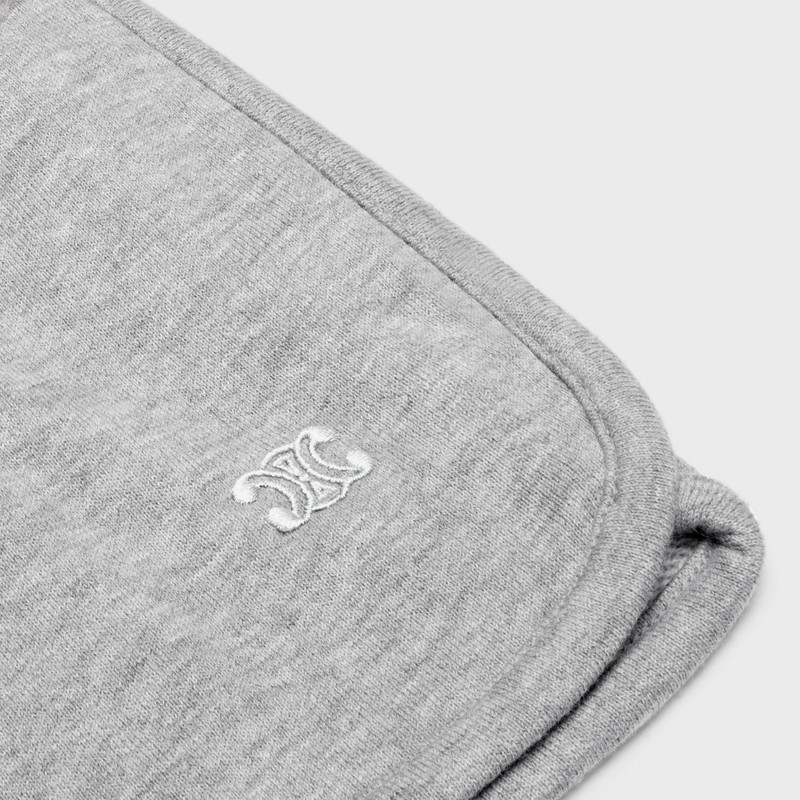 Triomphe mini shorts in cotton and cashmere 4