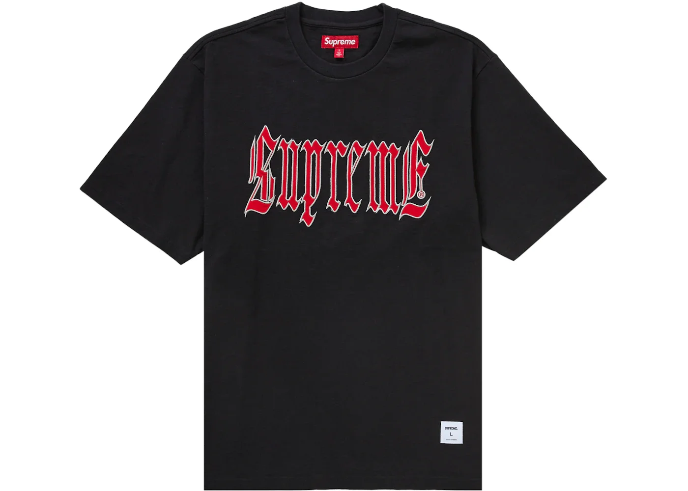 Supreme Old English S/S Top (SS24) Black - 1