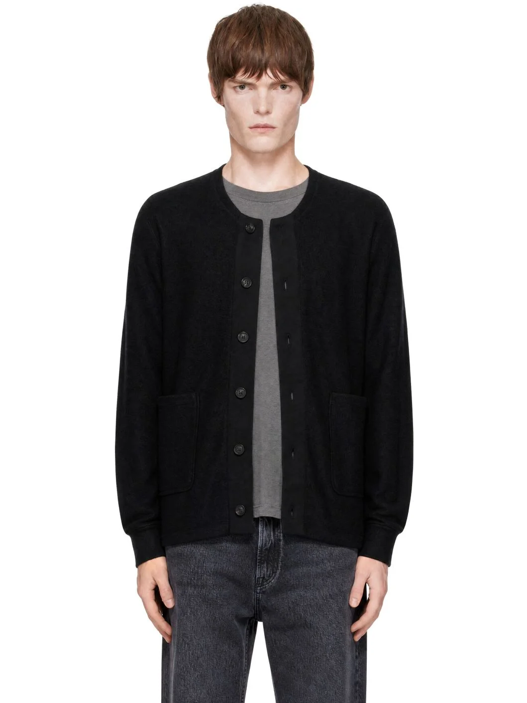 Black Liner Cardigan - 1