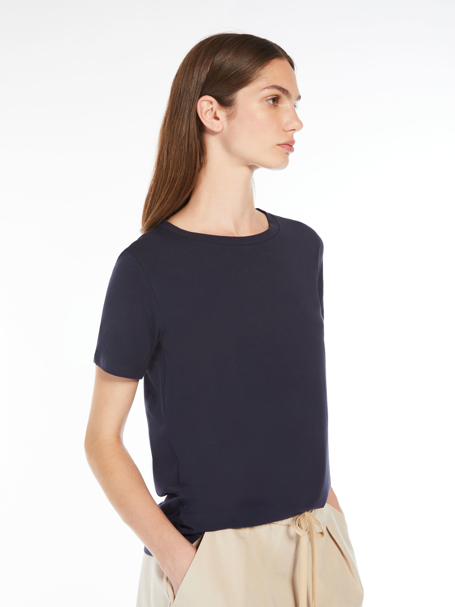 MULTIB Stretch cotton basic T-shirt - 5