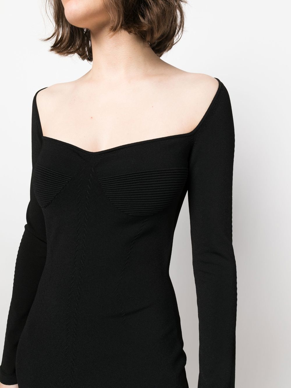 long-sleeved mini dress - 5