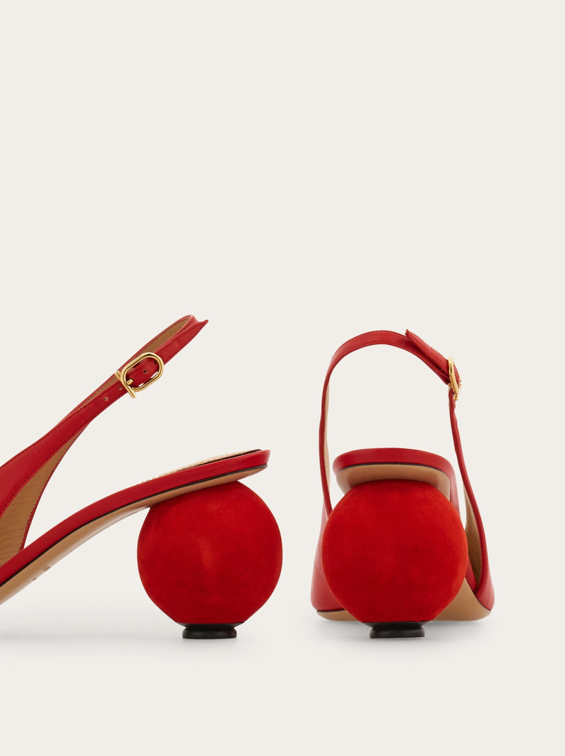 Spherical heel slingback pump 6