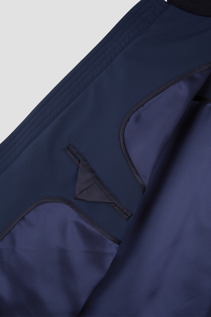 CASHMERE SHACKET WITH LEATHER TRIMS 7