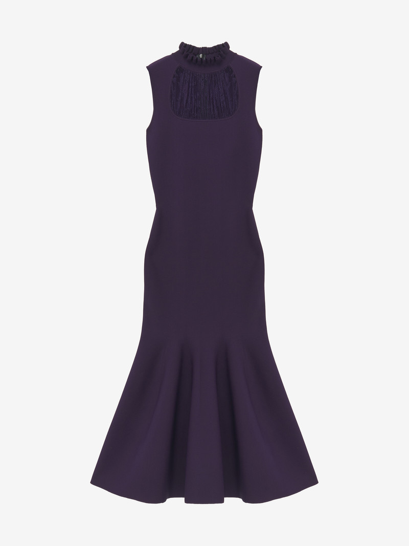 Lace Panel Midi Dress 1