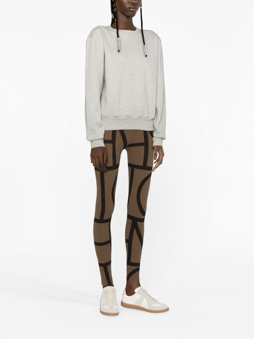 crew-neck long-sleeve top - 4