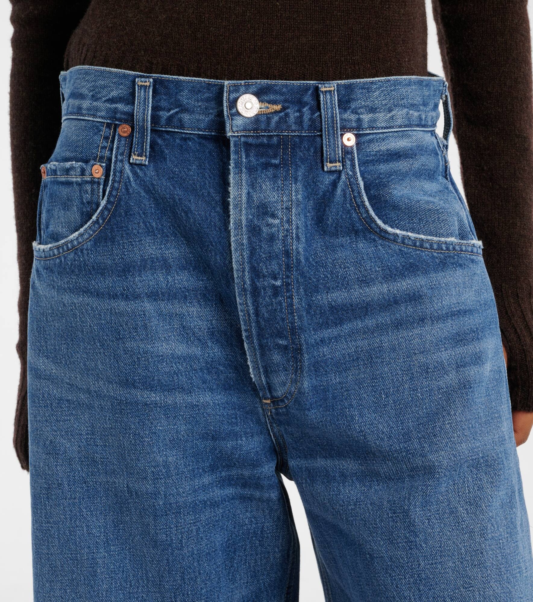 Horseshoe wide-leg jeans - 4