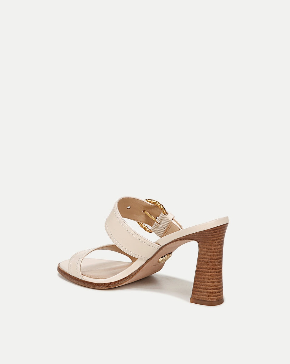 MARGAUX LEATHER BUCKLE SANDAL - 4