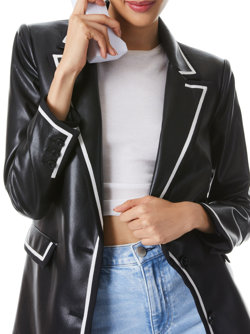 ELNA VEGAN LEATHER BLAZER 5