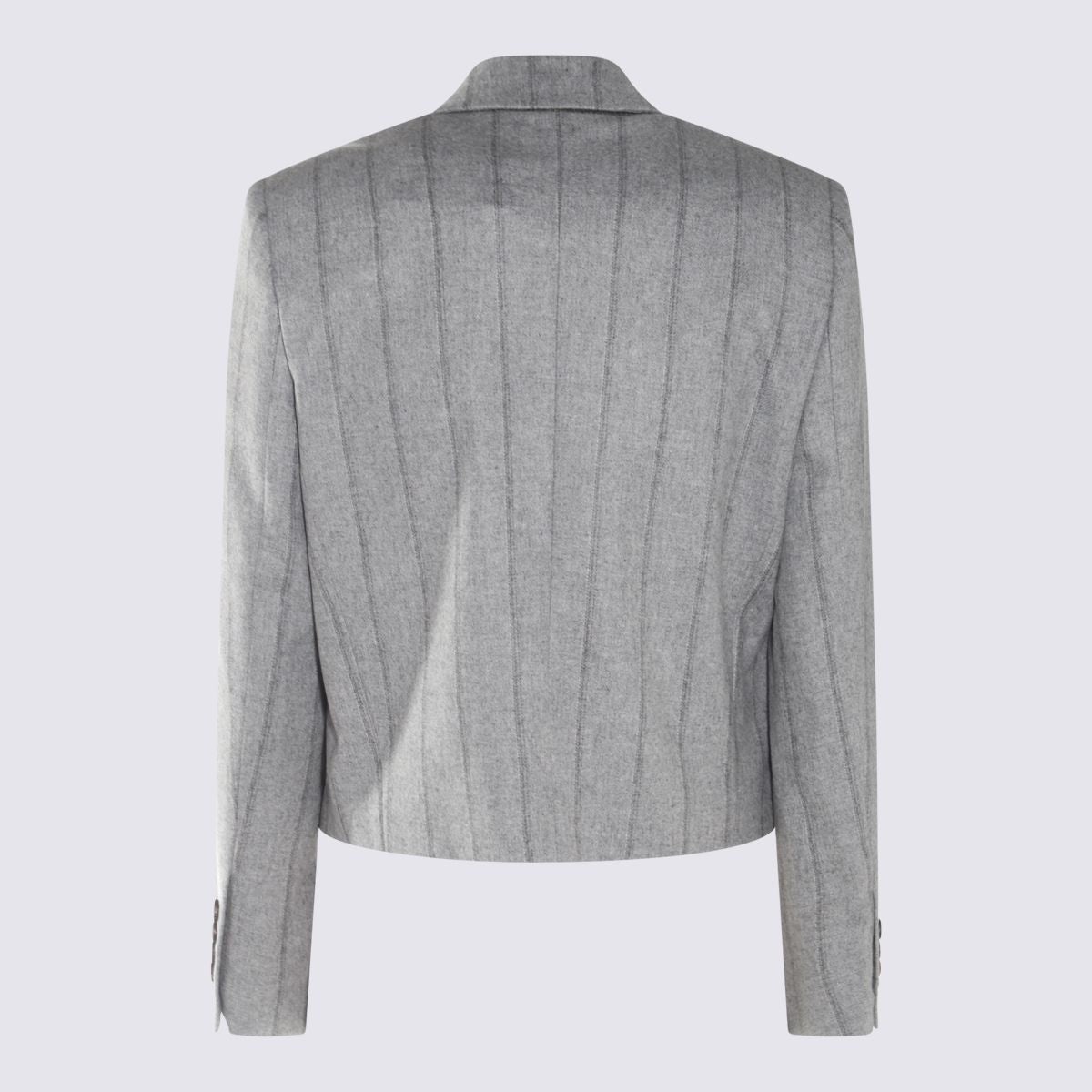 Brunello Cucinelli Striped Cropped Blazer With Monili - 2