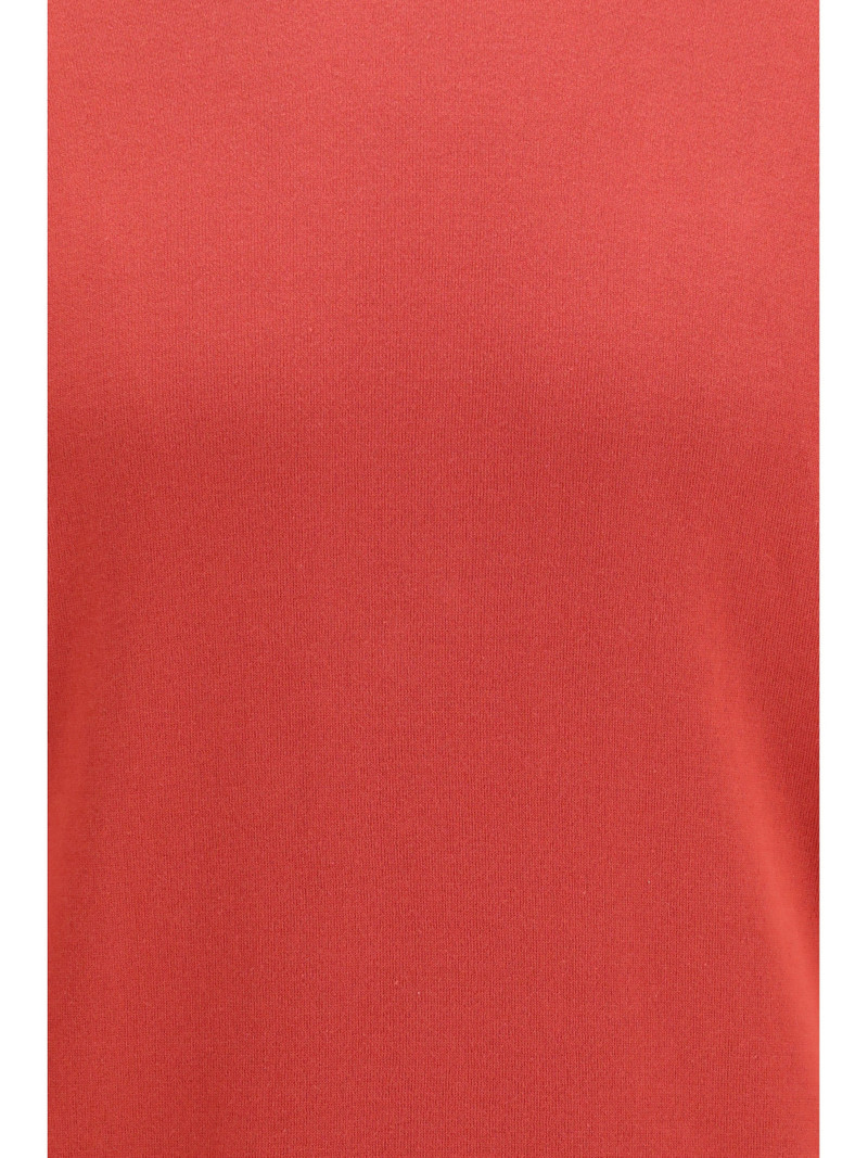 Brunello Cucinelli Cotton Crewneck Sweater — Red 3