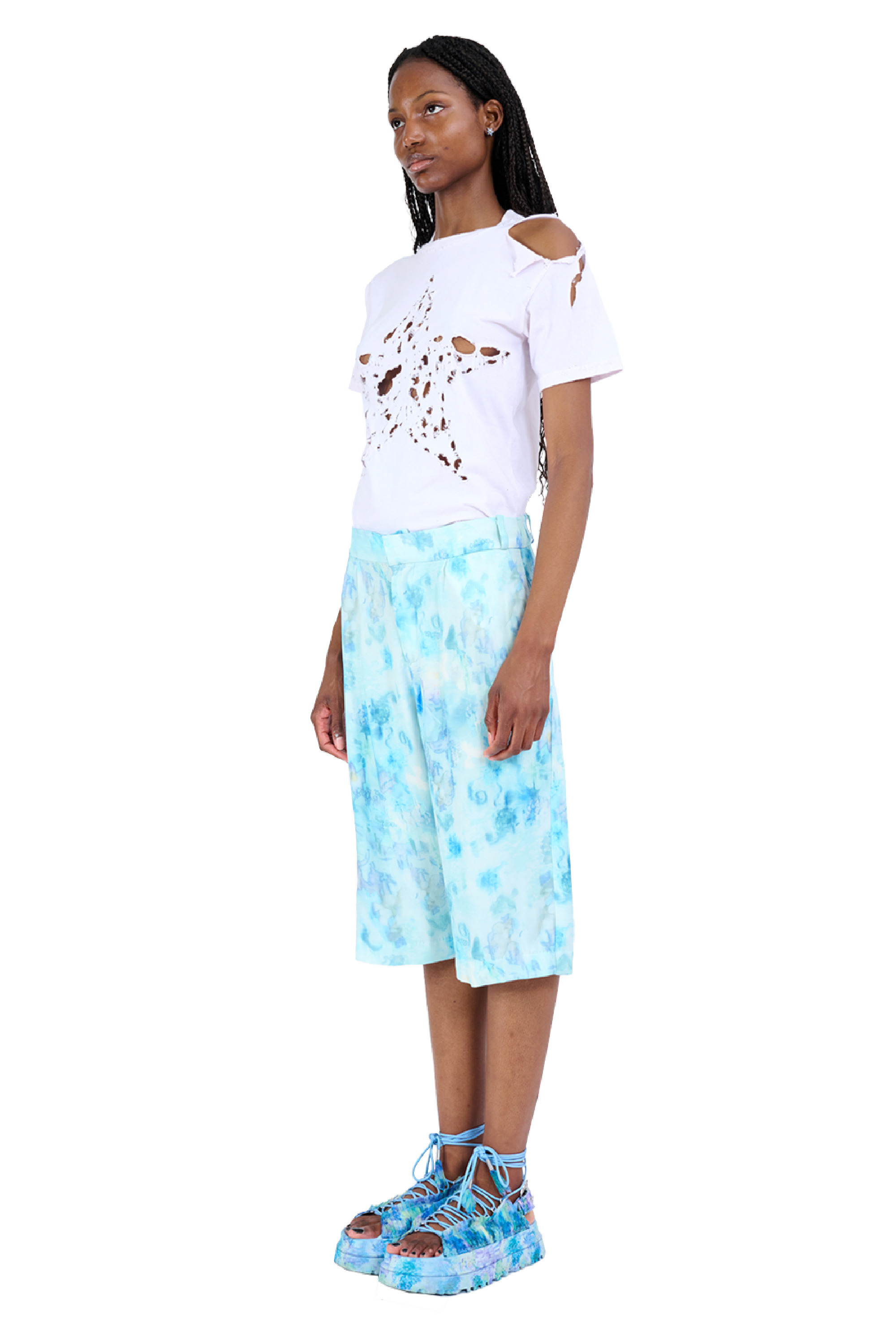 SKY SHADOW FLORAL DANTE SHORT - 3