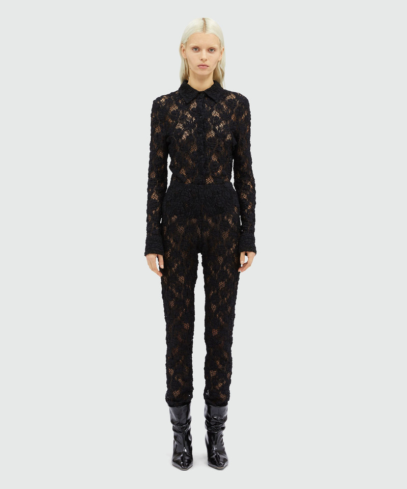 MSGM Stretch lace leggings outlook